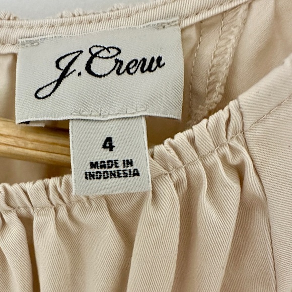 J.Crew Puff-Sleeve Cutout Mini Dress NWOT Size 4 - Picture 5 of 9